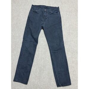 Levis 511 Jeans Mens 30x30 Black Slim Fit Stretch Denim‎ Tapered Leg Low Rise